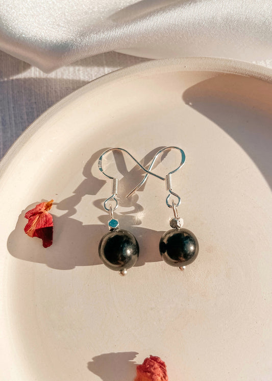 Shuungite Earrings