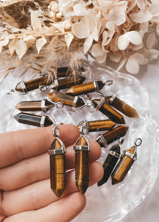 Tiger Eye Point Pendant