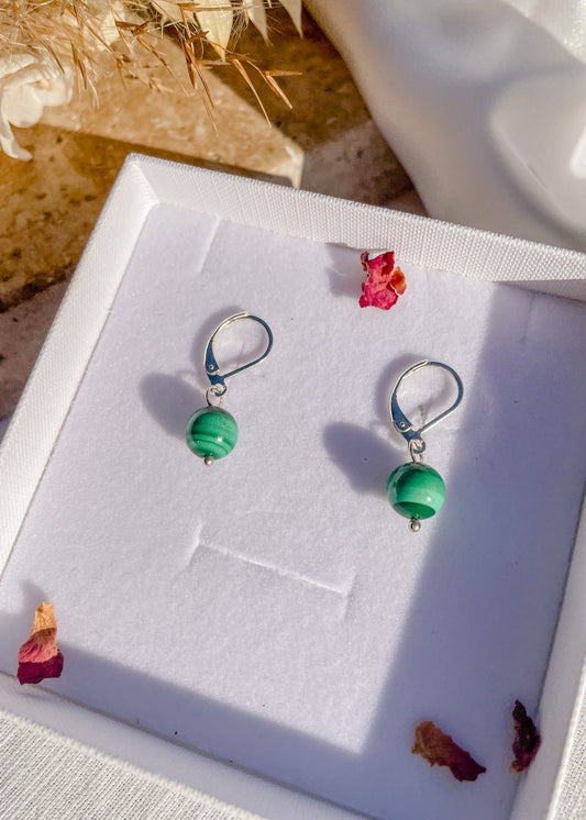 Malachite Earrings