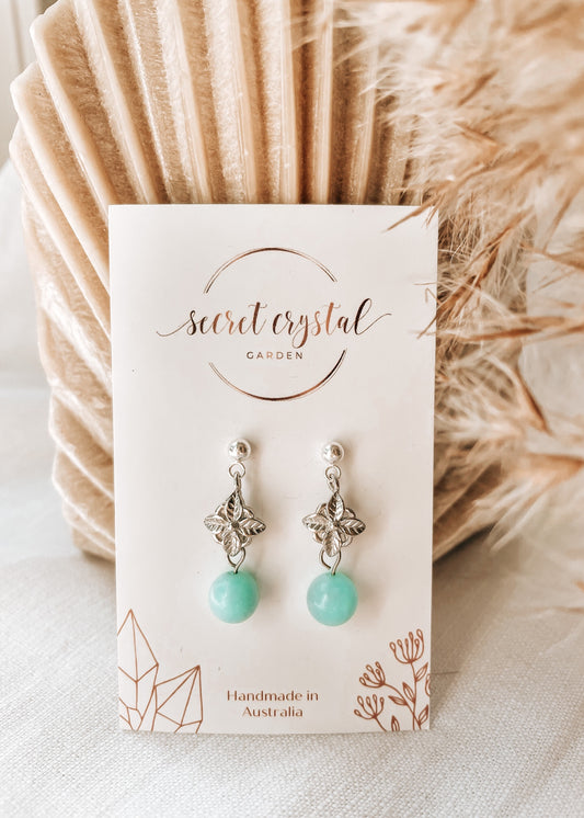 Alara Blue Aragonite Earrings