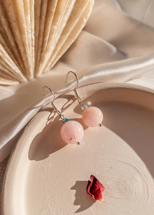 Pink Opal Earrings