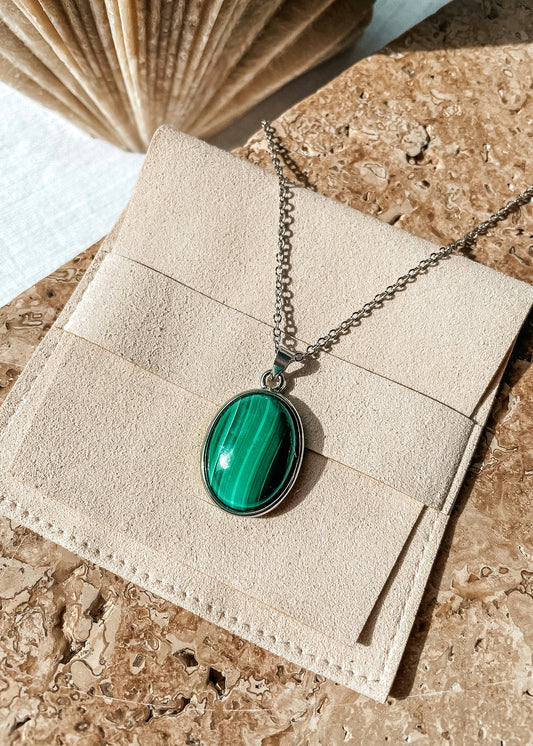 Malachite Oval Necklace