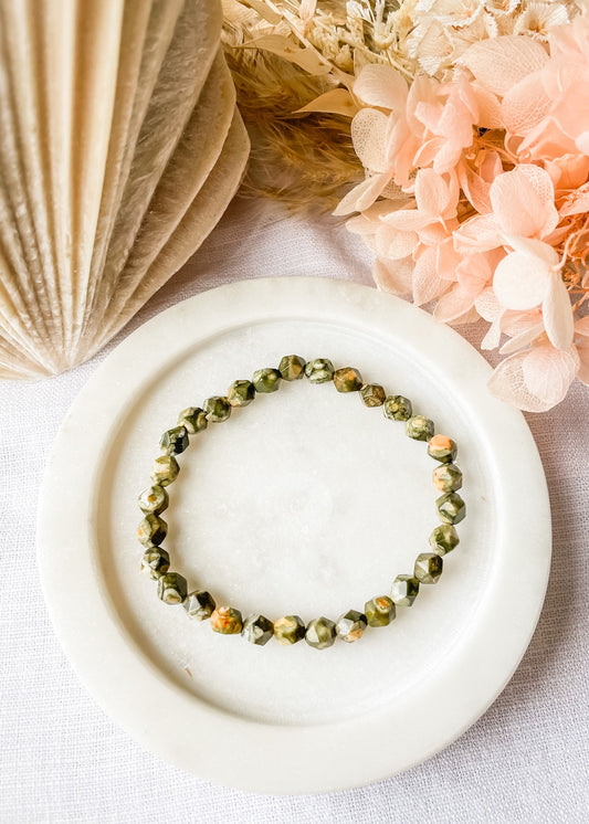 Rhyolite (Rainforest Jasper) Bracelet