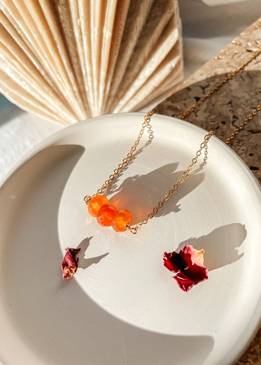 Carnelian Bar Necklace