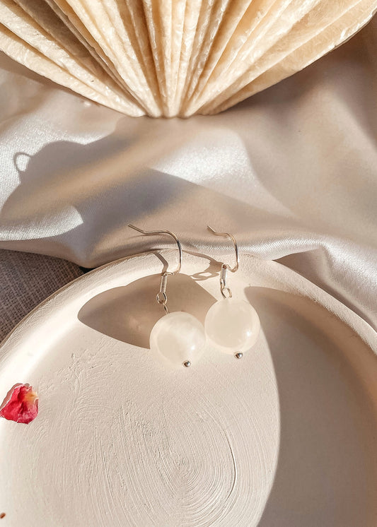 Calcite Ball Earrings
