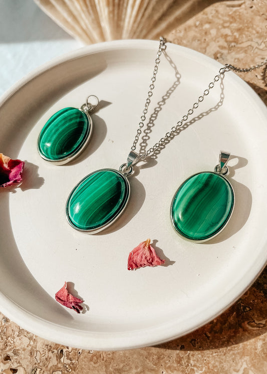 Malachite Oval Necklace